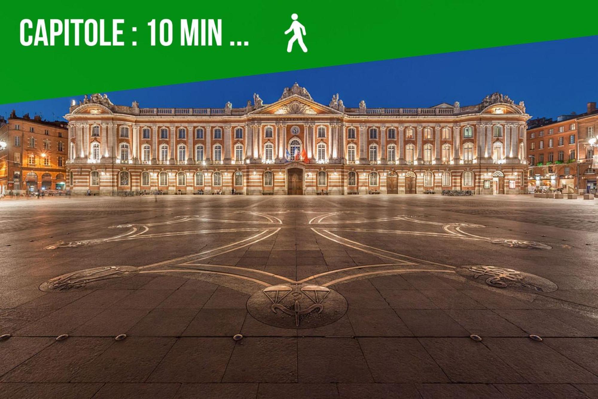 Le Nid D'Orient Entre Matabiau Et Capitole Parking Appartement Toulouse Buitenkant foto