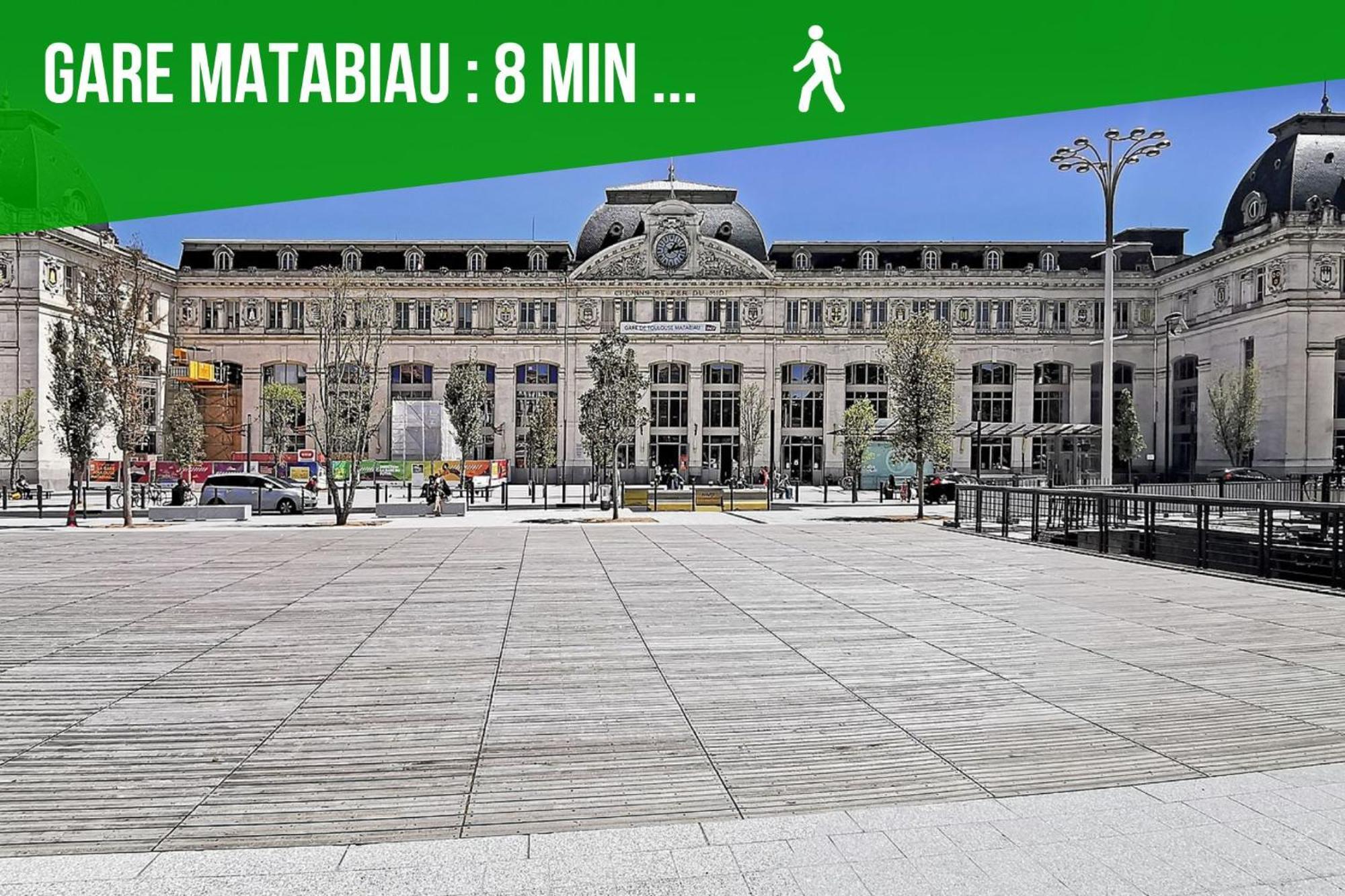Le Nid D'Orient Entre Matabiau Et Capitole Parking Appartement Toulouse Buitenkant foto